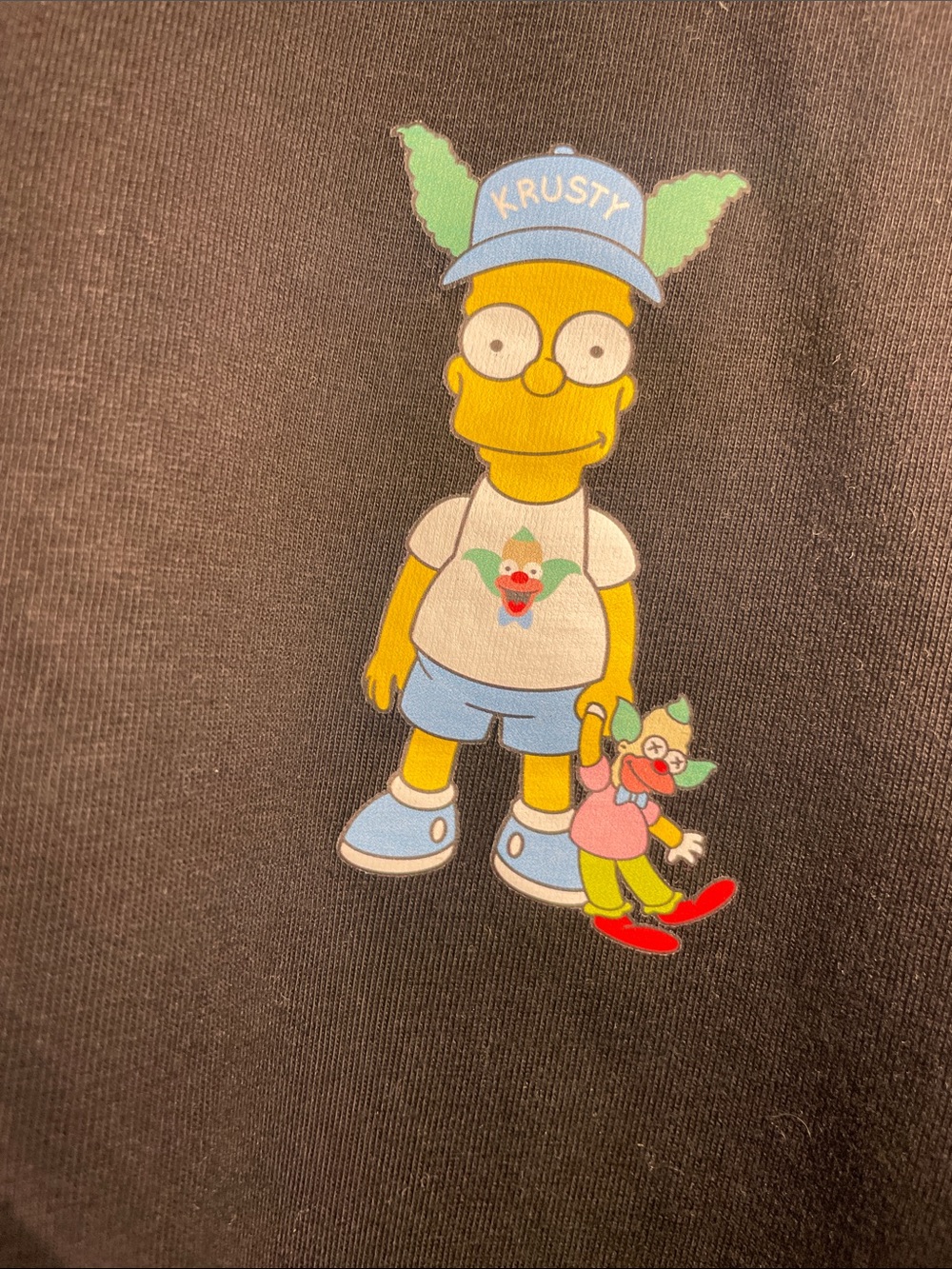 PRIMARK Graphic Tee Black Short Sleeve Tee with THE SIMPSONS Colorful - Picture 3 of 8